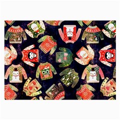 Ugly Christmas Large Glasses Cloth (2 Sides) by Salman4z