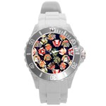 Ugly Christmas Round Plastic Sport Watch (L) Front