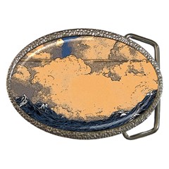 Waves Aesthetic Ocean Retro Sea Vintage Belt Buckles by Salman4z