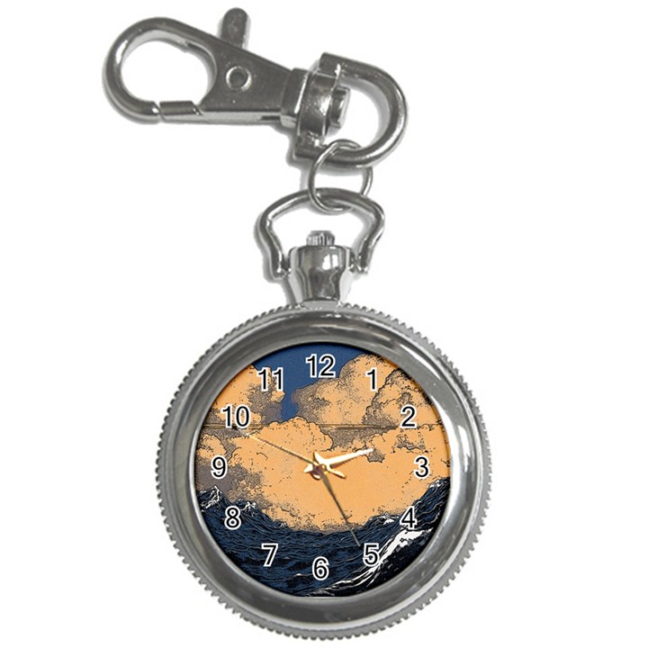 Waves Aesthetic Ocean Retro Sea Vintage Key Chain Watches