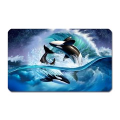 Orca Wave Water Underwater Magnet (rectangular) by Salman4z