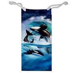 Orca Wave Water Underwater Jewelry Bag by Salman4z