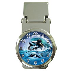 Orca Wave Water Underwater Money Clip Watches by Salman4z