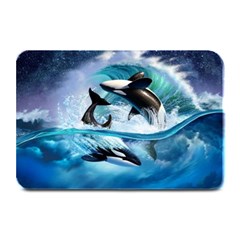 Orca Wave Water Underwater Plate Mats by Salman4z