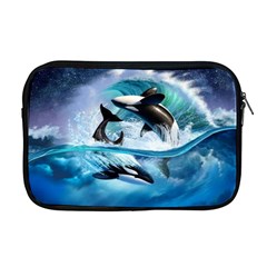 Orca Wave Water Underwater Apple Macbook Pro 17  Zipper Case by Salman4z