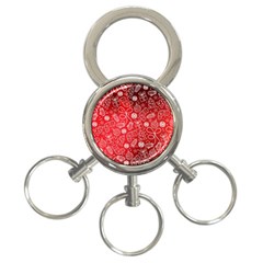 Christmas Pattern Red 3-ring Key Chain by Salman4z