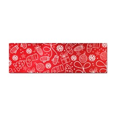 Christmas Pattern Red Sticker Bumper (100 Pack) by Salman4z