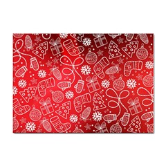 Christmas Pattern Red Sticker A4 (100 Pack) by Salman4z