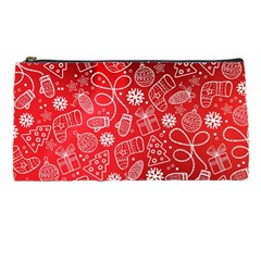 Christmas Pattern Red Pencil Case by Salman4z