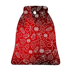 Christmas Pattern Red Ornament (bell)