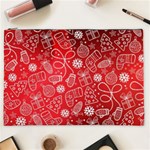 Christmas Pattern Red Cosmetic Bag (XXL) Front