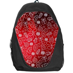 Christmas Pattern Red Backpack Bag by Salman4z