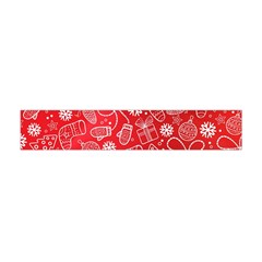 Christmas Pattern Red Premium Plush Fleece Scarf (mini) by Salman4z