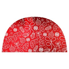 Christmas Pattern Red Anti Scalding Pot Cap by Salman4z