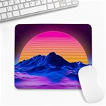 Sun Ultra Artistic 3d Illustration Sunset Large Mousepad Front