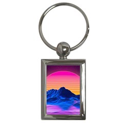 Sun Ultra Artistic 3d Illustration Sunset Key Chain (rectangle) by Salman4z