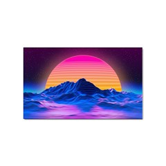 Sun Ultra Artistic 3d Illustration Sunset Sticker (rectangular) by Salman4z