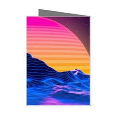 Sun Ultra Artistic 3d Illustration Sunset Mini Greeting Cards (pkg Of 8) by Salman4z