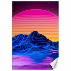 Sun Ultra Artistic 3d Illustration Sunset Canvas 20  X 30  by Salman4z