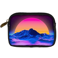 Sun Ultra Artistic 3d Illustration Sunset Digital Camera Leather Case by Salman4z