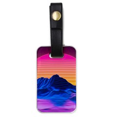 Sun Ultra Artistic 3d Illustration Sunset Luggage Tag (one Side) by Salman4z