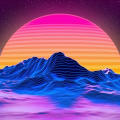 Sun Ultra Artistic 3d Illustration Sunset Play Mat (square) by Salman4z