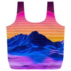 Sun Ultra Artistic 3d Illustration Sunset Full Print Recycle Bag (xxl) by Salman4z