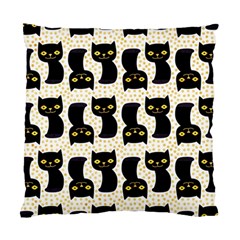 Black Cats And Dots Koteto Cat Pattern Kitty Standard Cushion Case (one Side) by Salman4z