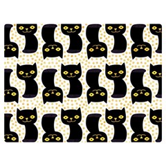 Black Cats And Dots Koteto Cat Pattern Kitty Two Sides Premium Plush Fleece Blanket (extra Small) by Salman4z