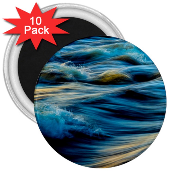 Waves Abstract 3  Magnets (10 pack) 