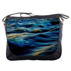 Waves Abstract Messenger Bag