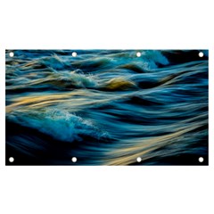 Waves Abstract Banner and Sign 7  x 4 