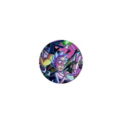 Rick And Morty Time Travel Ultra 1  Mini Buttons by Salman4z