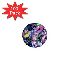 Rick And Morty Time Travel Ultra 1  Mini Buttons (100 Pack)  by Salman4z