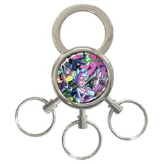 Rick And Morty Time Travel Ultra 3-ring Key Chain by Salman4z