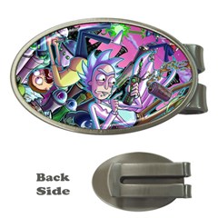 Rick And Morty Time Travel Ultra Money Clips (oval)  by Salman4z