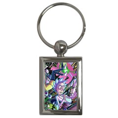 Rick And Morty Time Travel Ultra Key Chain (rectangle) by Salman4z