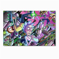 Rick And Morty Time Travel Ultra Postcard 4 x 6  (pkg Of 10) by Salman4z