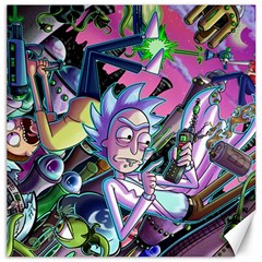 Rick And Morty Time Travel Ultra Canvas 16  X 16  by Salman4z