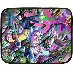 Rick And Morty Time Travel Ultra Fleece Blanket (mini) by Salman4z