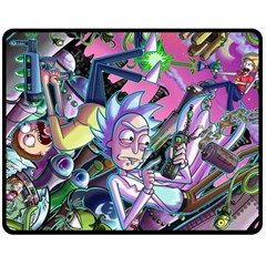 Rick And Morty Time Travel Ultra Fleece Blanket (medium) by Salman4z