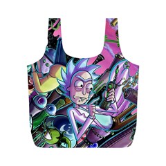 Rick And Morty Time Travel Ultra Full Print Recycle Bag (m) by Salman4z