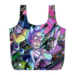 Rick And Morty Time Travel Ultra Full Print Recycle Bag (l) by Salman4z