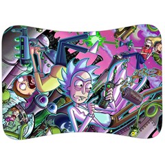 Rick And Morty Time Travel Ultra Velour Seat Head Rest Cushion by Salman4z