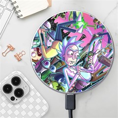 Rick And Morty Time Travel Ultra Wireless Fast Charger(white) by Salman4z