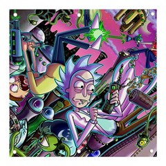 Rick And Morty Time Travel Ultra Banner And Sign 3  X 3  by Salman4z