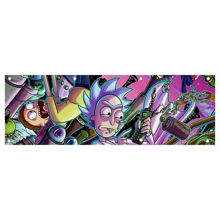 Rick And Morty Time Travel Ultra Banner and Sign 9  x 3 