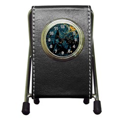 Hogwarts Castle Van Gogh Pen Holder Desk Clock by Salman4z