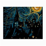 Hogwarts Castle Van Gogh Small Glasses Cloth Front