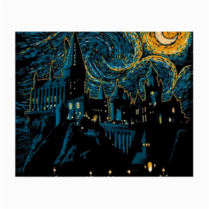 Hogwarts Castle Van Gogh Small Glasses Cloth